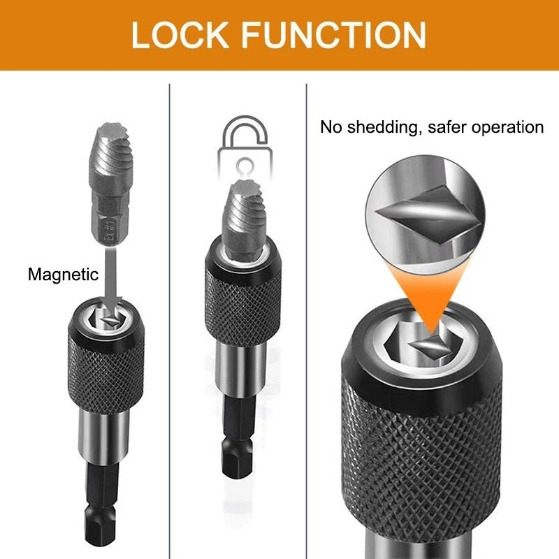Набор для извлечения поврежденных винтов Инструмент для извлечения Сверло Easy Out Разборка Болт Шпилька Скользящие зубья Разрушить Разобранный Сломанный Извлекатель