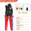 Ferrule Crimping Tool Kit, Hexagonal Ferrule Crimper Self-Adjustable Ratchet Wire Crimper Plier  AWG 30-5
