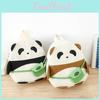 Cartoon Panda Kids School Backpack Lightweight Nylon For Unisex Preschool