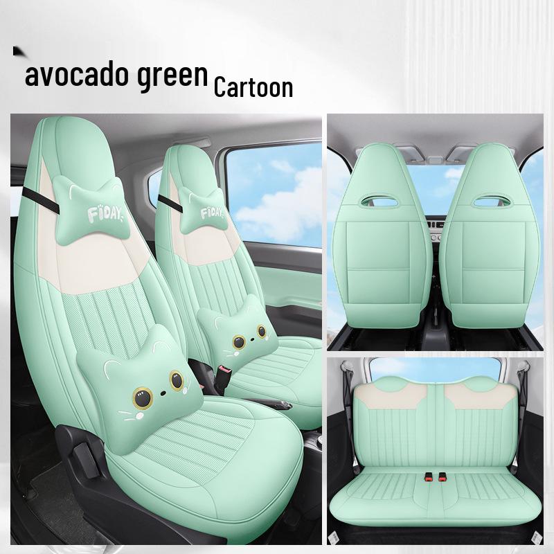Wuling Hongguang Mini EV All-Season Leather Car Seat Cover