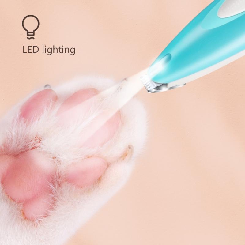Cats Grooming Shaver with Light Low Noises USB Rechargeable Shaver Pet Hair Trimmers Set Dogs Cats