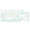 PBT Blue White Keycaps 125Keys XDA Profile Iceberg Theme Sublimations English Keycap Set