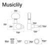 Базовые колки Musiclily для гитары LP Les Paul, золотые, L3+R3, для электрогитар/акустических гитар,