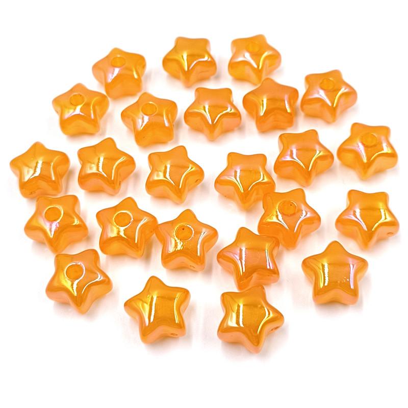 10 шт. желейного цвета акриловые одинарные глазки персиковое сердце пентаграмма свободные бусины кулон для браслета ожерелья серьги изготовление ювелирных изделий