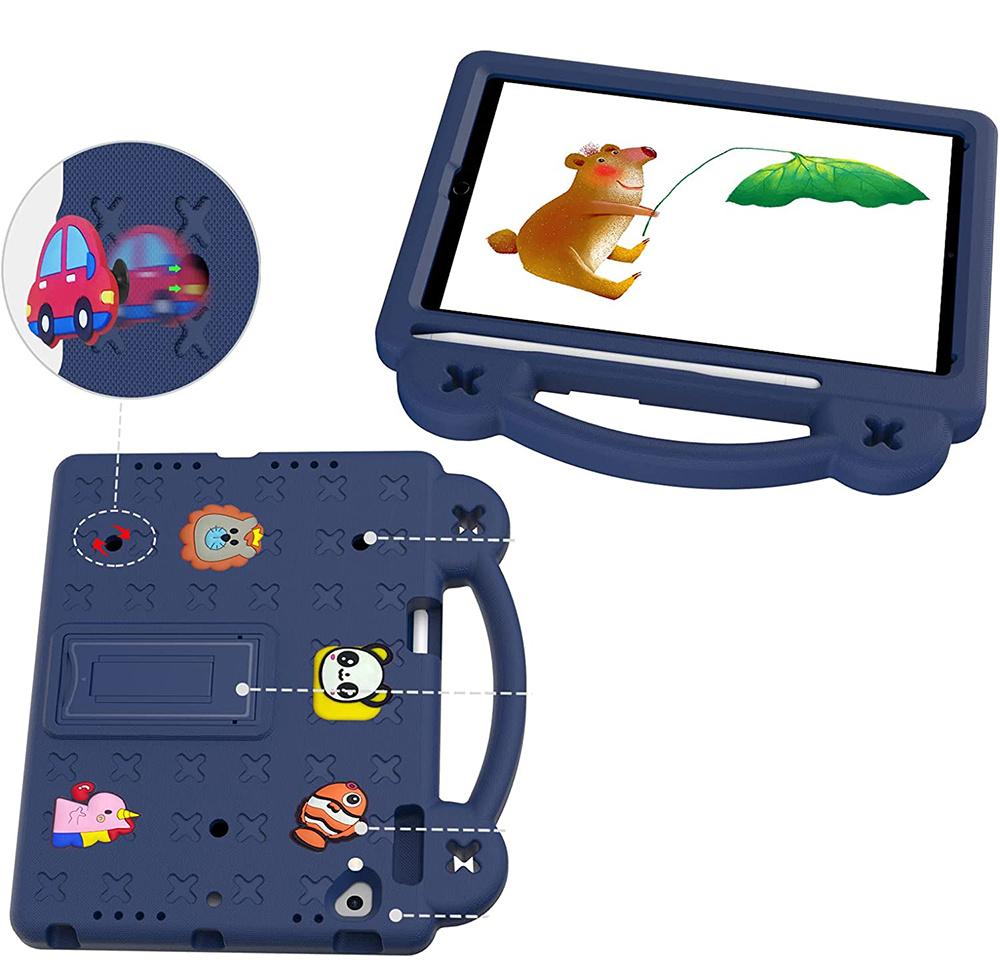 Case for iPad 9.7" 2018/2017 (6th/5th gen.) / Pro 9.7" 2016, Cute Patterns, with stand, Navy Blue