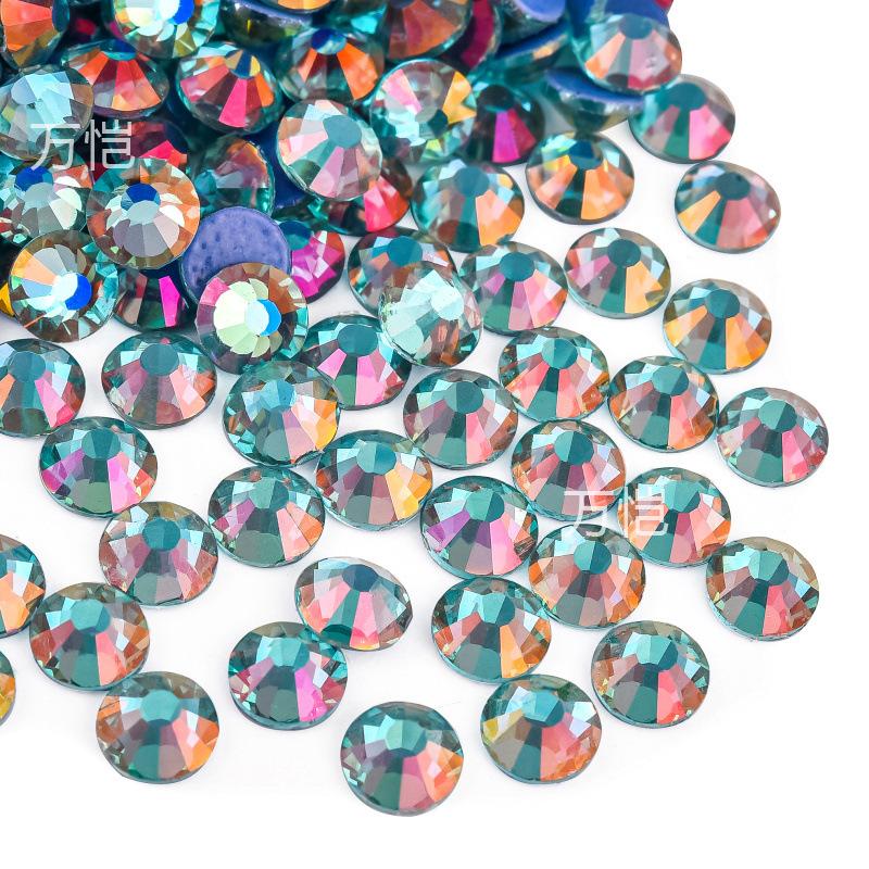 Blue Series Glass Hot Drill, Hot Melt Adhesive Стразы Diy Аксессуары для одежды Декоративные Красота Креативные Аксессуары