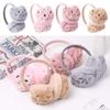 Men Women Soft Cartoon Cute Plush Ear Protection Ear Warmers Warm Earmuffs Thicken Warm