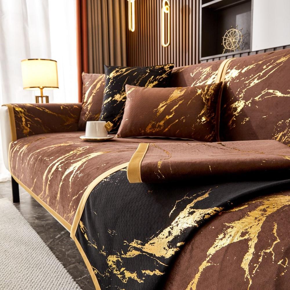 Чехол для дивана Four Seasons New European style Gold Edge, подушка для сиденья, современный простой нескользящий чехол для дивана