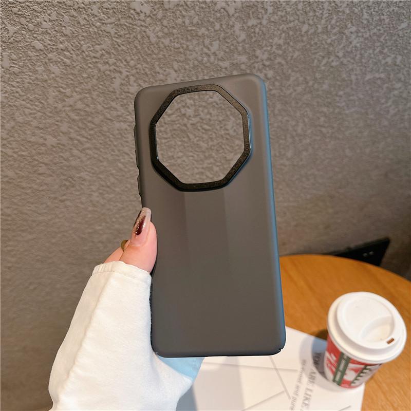 Для Huawei Mate 60 Pro Plus RS Ultimate Прочная металлическая рамка для объектива с большим отверстием на ощупь, защитный чехол для ПК, задняя крышка в виде ракушки