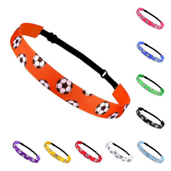 Футбольная повязка на голову, нескользящая спортивная повязка для волос для футбола, баскетбола, футбола, эластичная повязка на голову для девочек, для занятий спортом на открытом воздухе