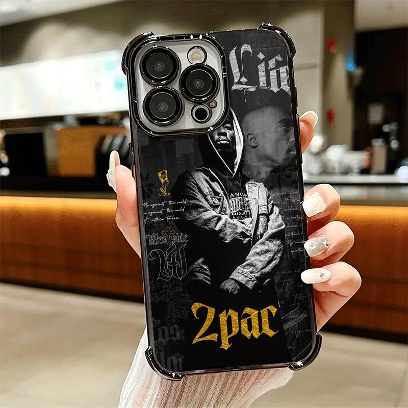 Рэпер 2pac Певец Тупак Мягкий Чехол Для Телефона Для iPhone 15 16 17 Air 14 Pro Max 16E Plus 13 12 Mini Покрытие Противоударный Fundas