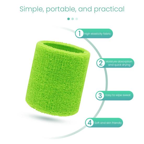 2 шт. напульсники для мужчин и женщин, влагоотводящие спортивные напульсники для тенниса, баскетбола, бега, спортзала, тренировок