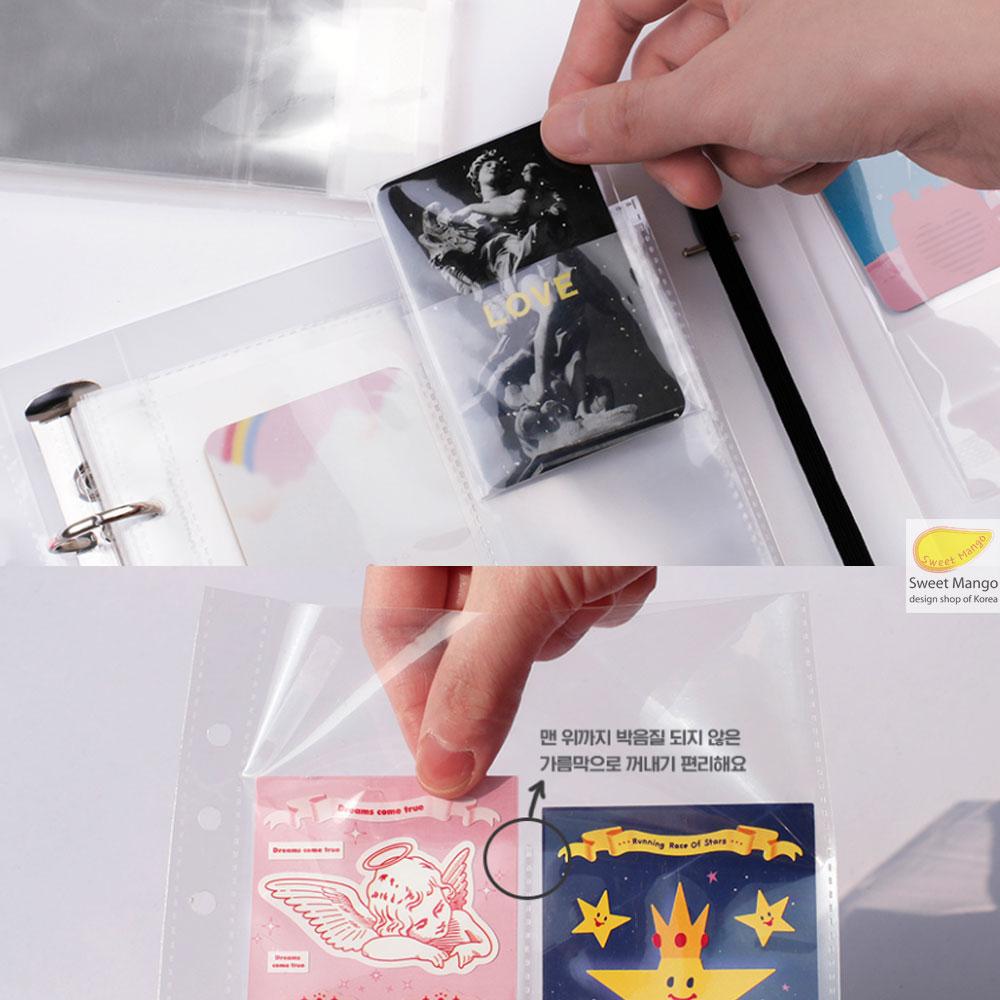 BND KOREA A5 DECO POCKET Photo Card Book Polaroid Seal Стикеры Binder Альбом Card Case Держатель Органайзер
