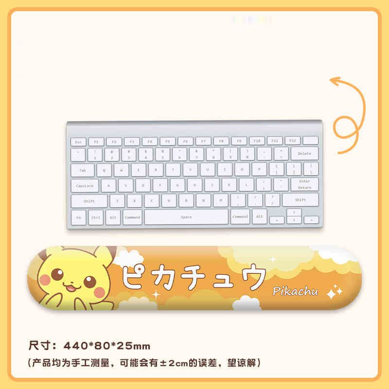 Gengar Jigglypuff Pikachu Cute Cartoon Wrist Rest Mouse Pad - Silicone Wrist Support Keyboard Pad For Women Office Use Gift