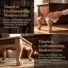 Durable Cabinet Legs Brown Sofa Replacement Legs Retro Carved Feet European Carved Legs  Sofa