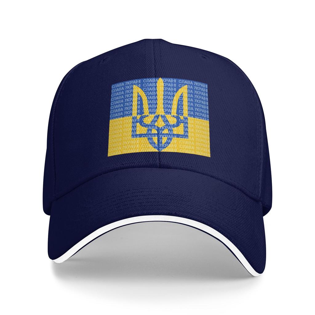 Флаг Украины Трезубец Слава Украине Повседневная Бейсболка Летняя Кепка Тракер Дышащая K-pop Рок Кепка Снэпбэк Унисекс Бейсболки