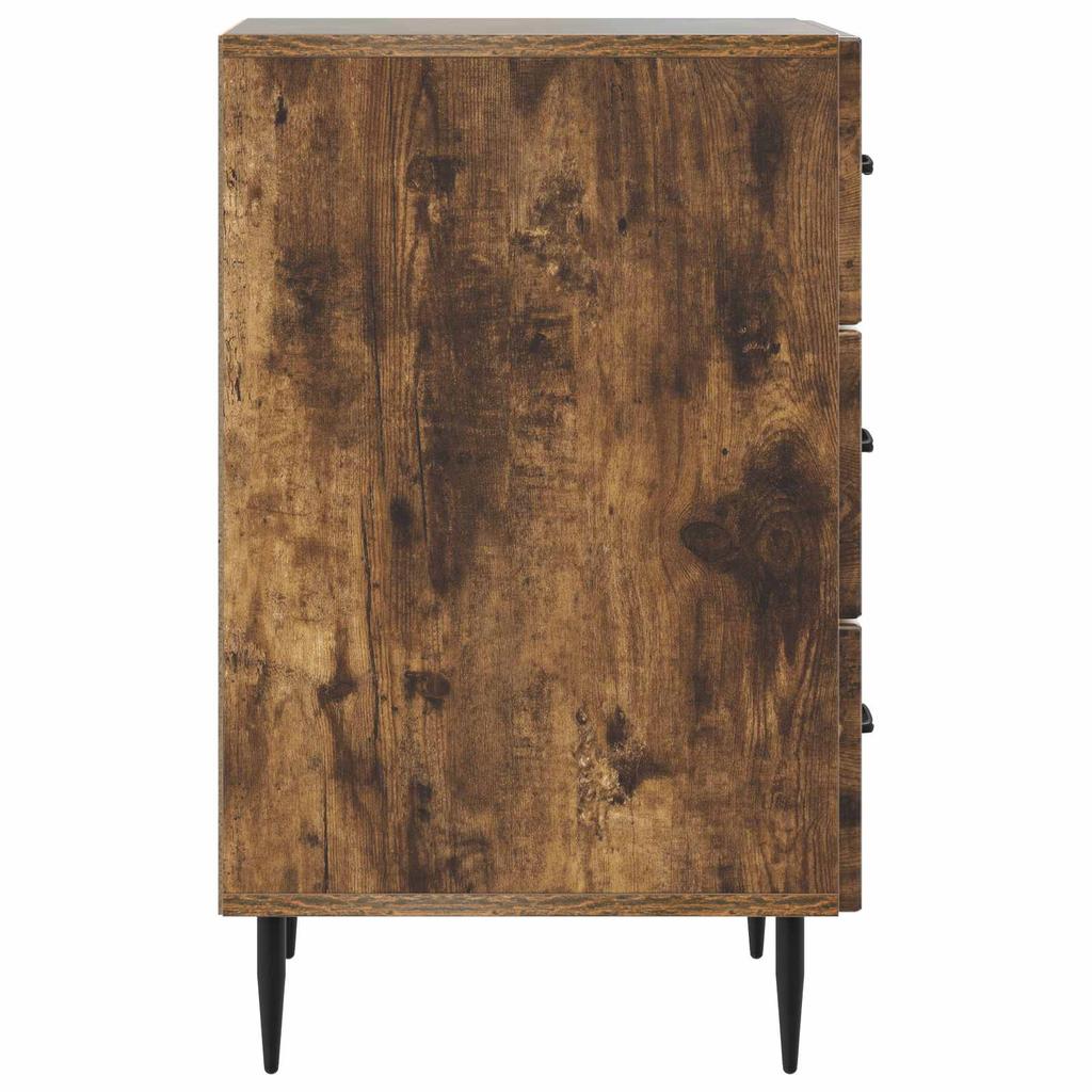 Nightstand Smoked Oak 43 x 41 x 66.5 cm Particleboard