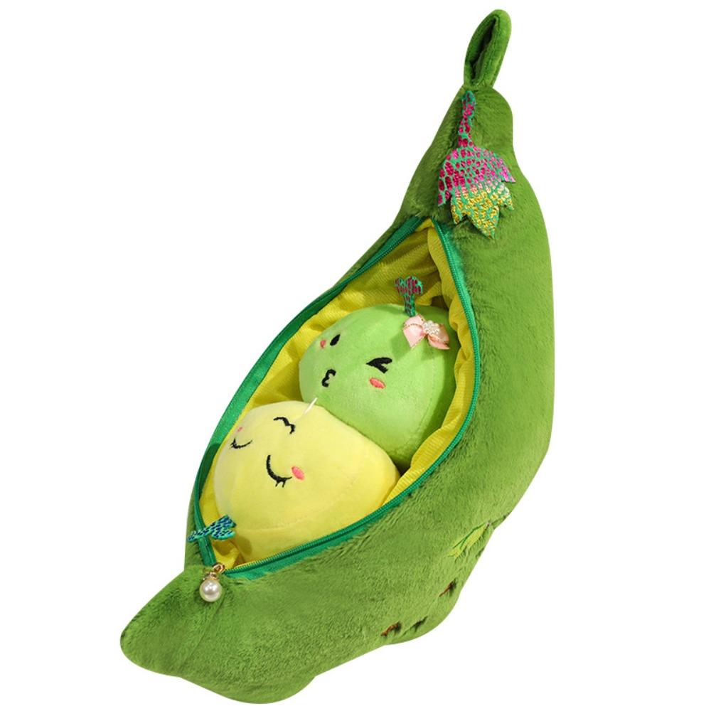 Caterpillar Green Soybeans Plush Keychain Fluffy Kidney Bean Plush Toy  Couple gift
