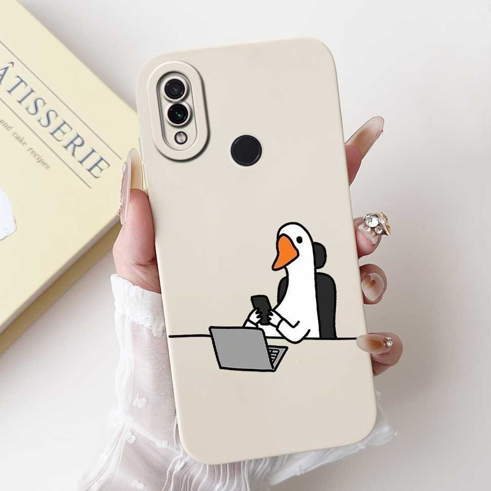 For Xiaomi Redmi Note 7 6.3" Casing Cute Cartoon Shockproof Back Cover For Redmi Note 7 note7 Flower Soft Silicone Phone Cases