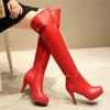 Fashion 2025 Black High Heels Over The Knee Boots Women Platform Thigh High Boots Autumn Winter Long Boots Shoes Sexy White Red 31-46