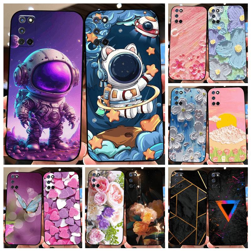 Case For Oppo A52 A72 A92 4G Coque Bumper For OPPO A92s 5G Cute Astronaut Soft Silicone TPU Phone Protective Fundas Capa Cover
