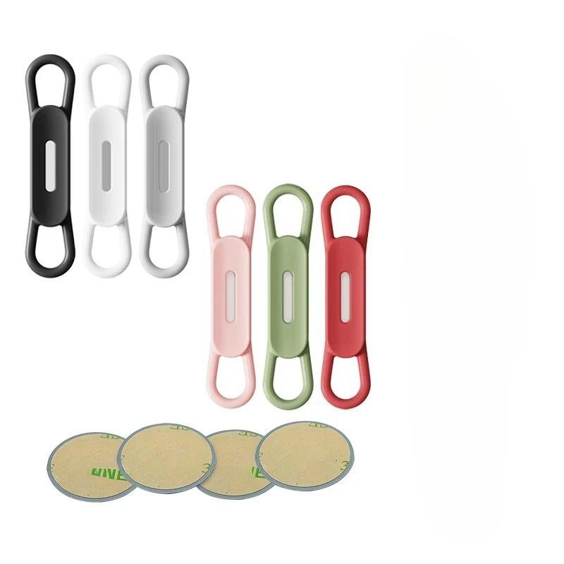 2/6 шт. Цветной магнитный держатель для ручек Офисные наклейки для белой доски Крючки для карандашей Регулируемые силиконовые магнитные держатели для маркеров