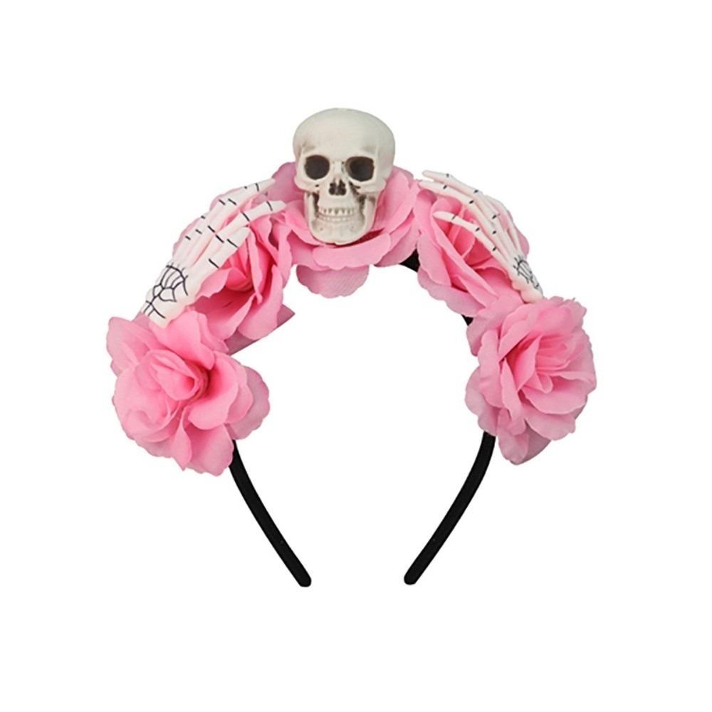 Halloween Decor Halloween Hair Hoop Simulation Flower Gothic Flower Hairband  Girls/Children