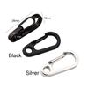 Survival EDC Gear Safety Travel Tools D-Ring Key Chain D Carabiner Spring Clips Camping Keyring
