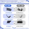 Xiaomi GROINNEYA Lashes Clusters Volume Lash Clusters with Spikes Lash Extension Kit Bottom Lashes Wispy Eyelashes DIY Lash Extension