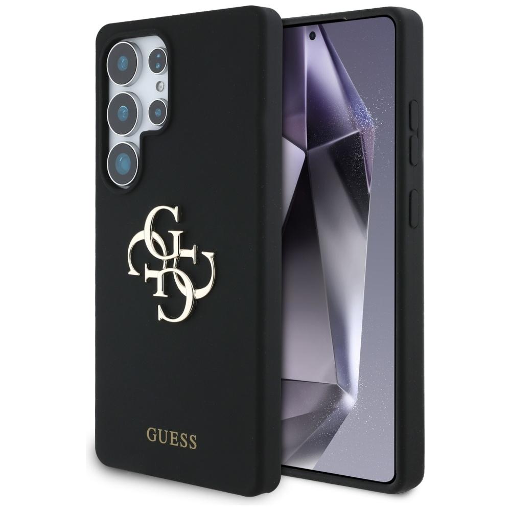 Чехол для Samsung Galaxy S25 Ultra Guess Силиконовый 4G Логотип Script