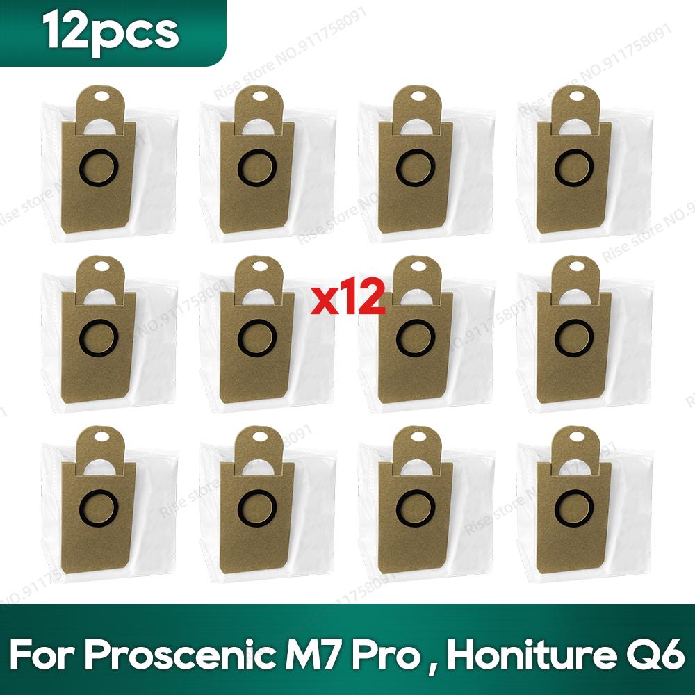 Compatible For Lenovo t1s Pro Proscenic M7 Pro, Honiture Q6 Accessories Robot Vacuum Roller Brush Hepa Filter Rag Dust Bag Parts