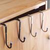 4Pcs Multipurpose Hooks with S Shape Durable No Trace Over Door Hooks for Cabinet Door Ideal for Home and Office Use