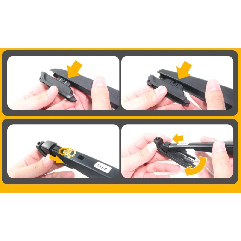 For Mazda CX-9 TB 2007-2015 1set Front & Rear Windshield Wiper Blades Windscreen Wipers 2008 2009 2010 2011 2012 Accessories