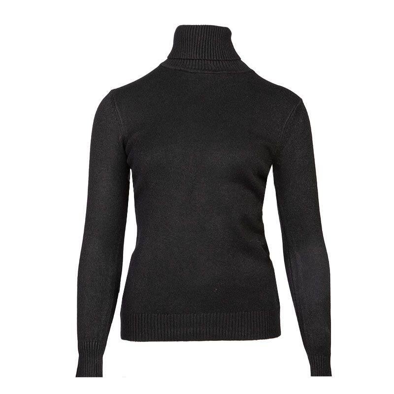 BELLE FEMME Women's Wool and Cashmere Turtleneck Sweater