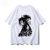 2025 Осень и Зима Новая Мужская и Женская Футболка с Ретро Принтом Рыцаря Чистый Хлопок Круглый Вырез Удобная Высококачественная Футболка