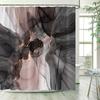 Purple Marble Shower Curtain Abstract Lavender Gold Fabric Bath Curtains Modern Ombre Watercolor Ink Art home Bathroom Decor S