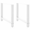 VidaXL Dining Table Legs White 2 Pieces 100 X (72-73) Cm Steel 4013321