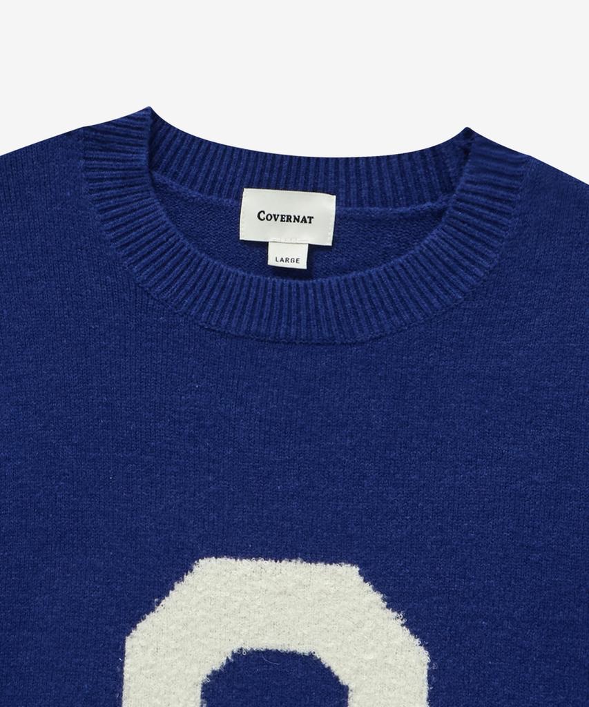 COVERNAT Big C Logo Knit Royal Blue