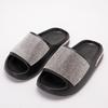 Women Slides Fashion Platform Rhinestone Decor Slide Sandals Outdoor Non-slip Beach Sandals New Women Slippers