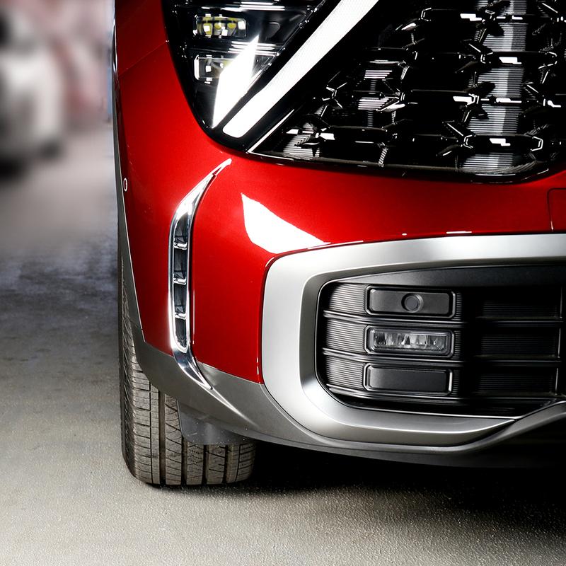 2PC Car Exterior Trim Accessories Front Fog Light Vent Cover ABS Material X-LINE Specific for Kia Sportage NQ5 -2026 LHD/RHD