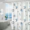 Черно-серая клетчатая занавеска для душа PEVA - плотная, водонепроницаемая, устойчивая к плесени перегородка для ванной комнаты