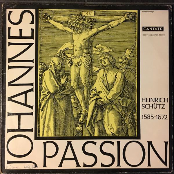 Виниловая пластинка WILHELM EHMANN WESTFALISCHE KANTOR Генрих Шютц Страсти по Иоанну 71892 CANTANTE Германия Классика Б/у