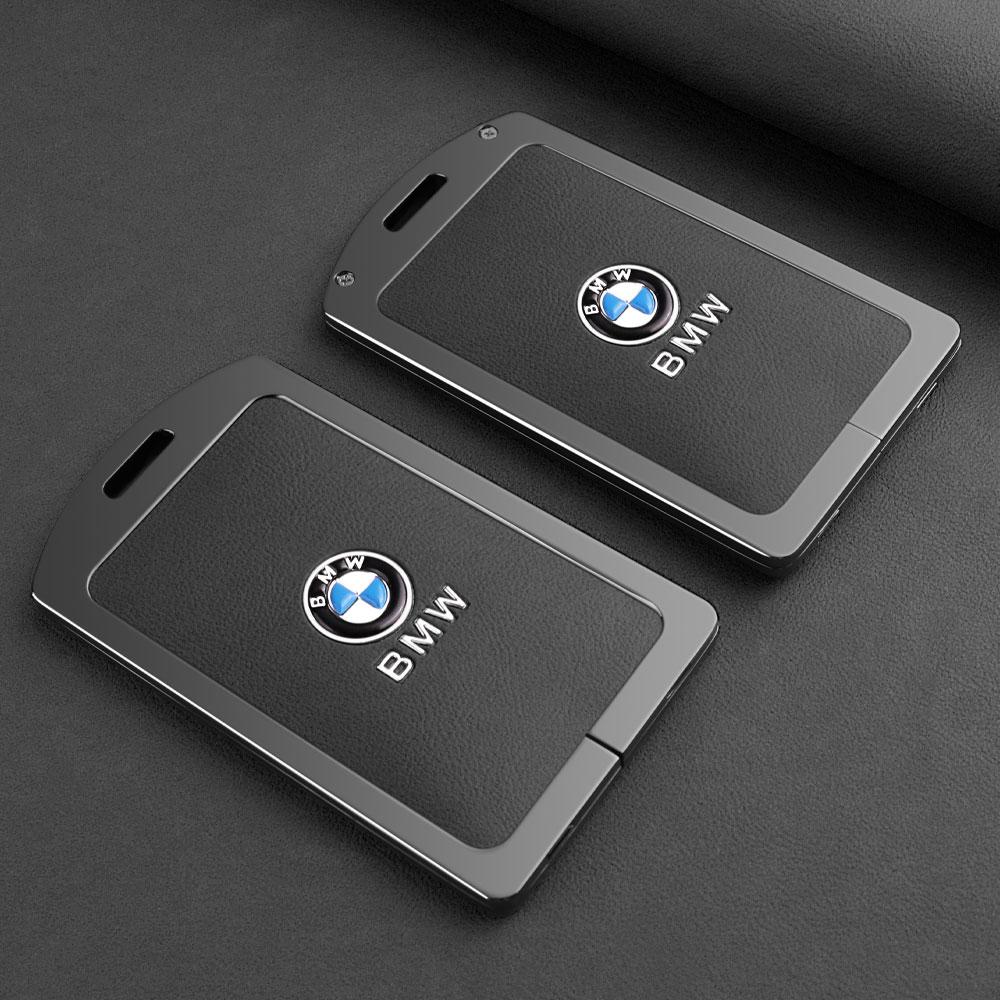 BBKK9 Zinc Alloy Car Smart NFC Card Key Case Cover Shell Keyless For BMW M 3 5 7 Series X1 X3 X5 X6 X7 535le Auto Keychain Accessories