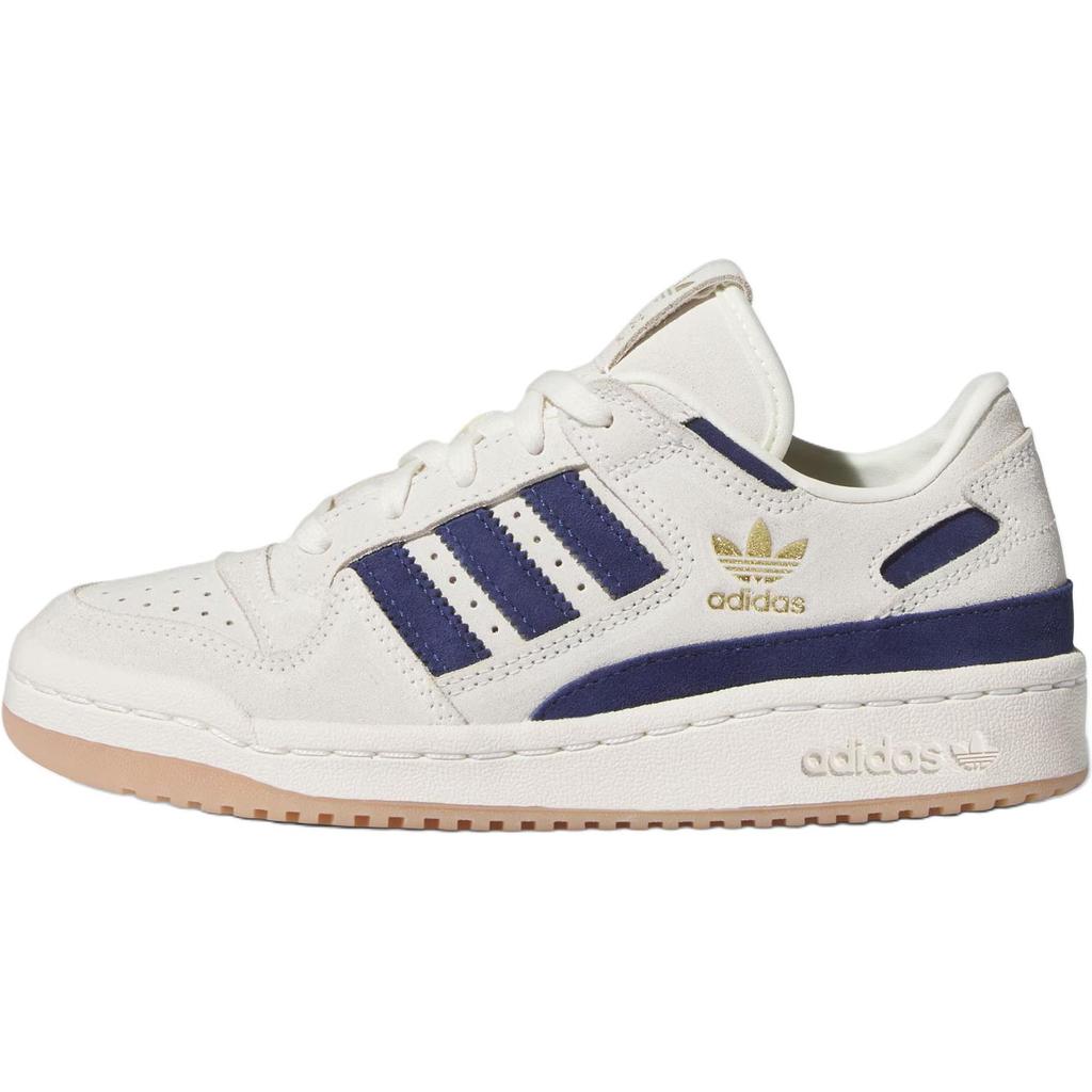 adidas Оригинальные FORUM Замшевые Низкие Детские Скейтбордические Кроссовки Белые IH0229