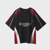 Retro American Racing Style Black & Red Short-Sleeve T-Shirt