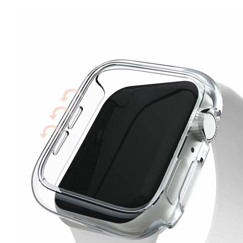 1 чехол + 3 Гидрогелевых Защитных Пленки Для Apple Watch Ultra 44мм 45мм 40мм 41мм 38мм 49мм 42мм 46ММ