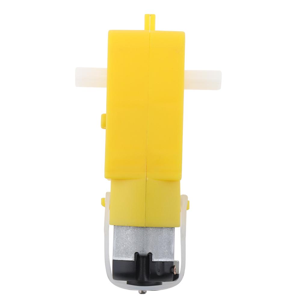 DC 3-6V 1:48 Ratio Dual Shaft Mini Gear Motor Complete Set with 68mm Plastic Wheel for DIY Mechanical Model Assembly Builds