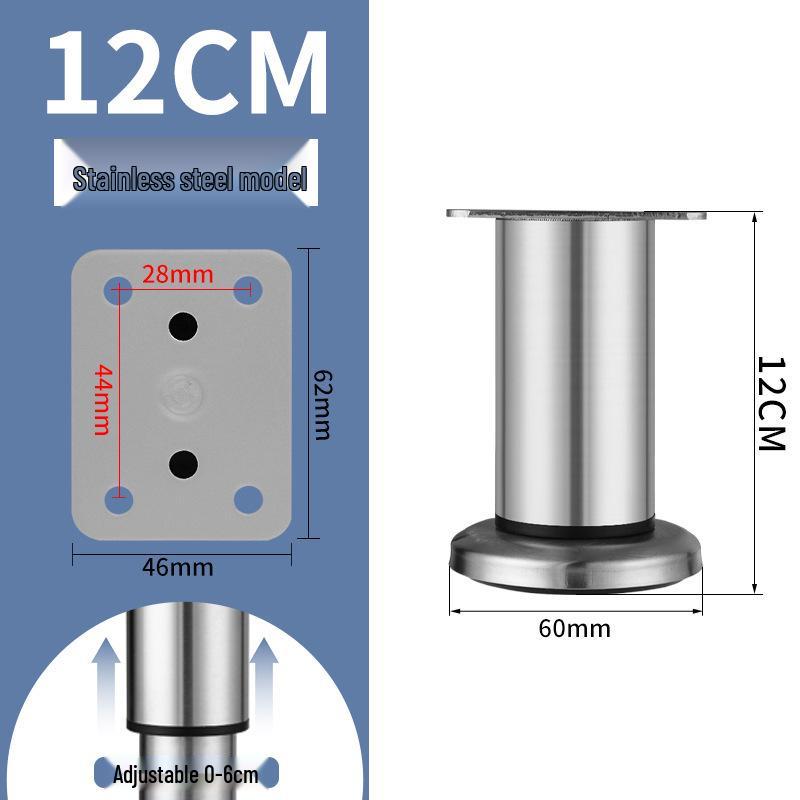 Регулируемые ножки из нержавеющей стали для дивана, тумбы под телевизор, журнального столика, шкафчика для ванной и кровати.
