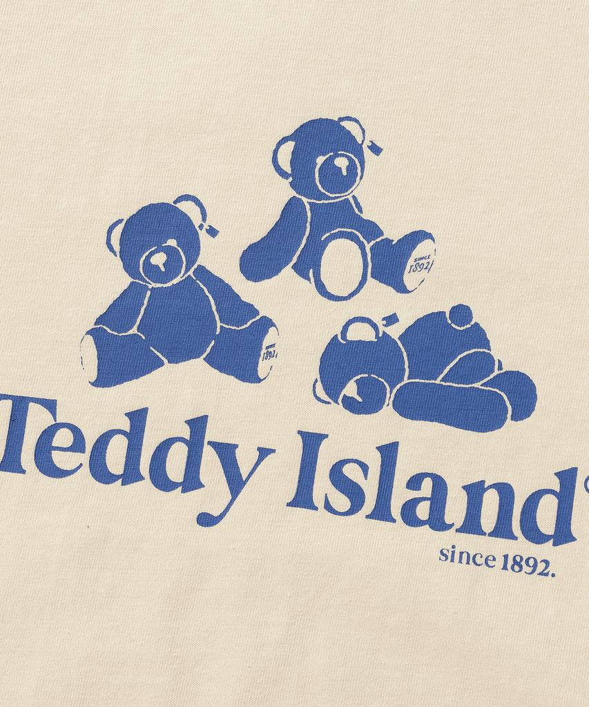 TEDDYISLAND Три Медвежонка Короткий Рукав Слоновая Кость