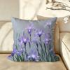 Art ffashion IIris Cushion Cover Pillow Case Antidustmite Pillowcase Silky Short Plush Sofa Cushion Cover hot